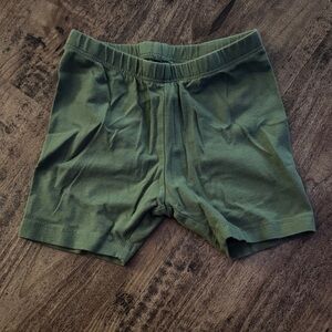 Green Cotton Bike Shorts 4t